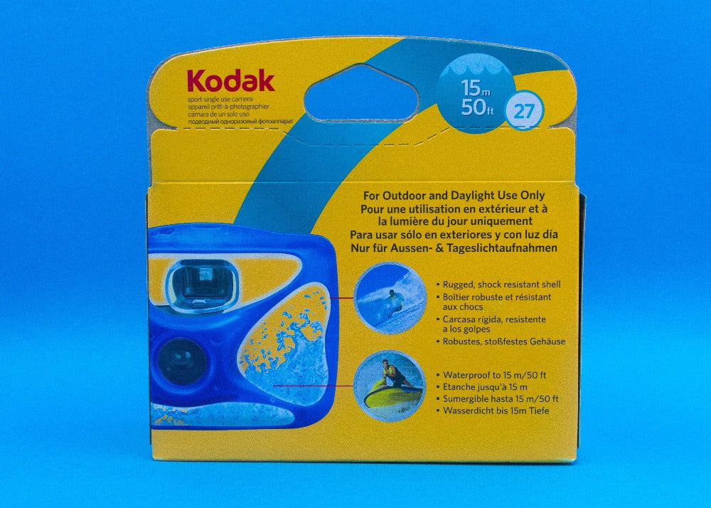 Kodak Water and Sport 35mm x 27 exp - Camara Desechable