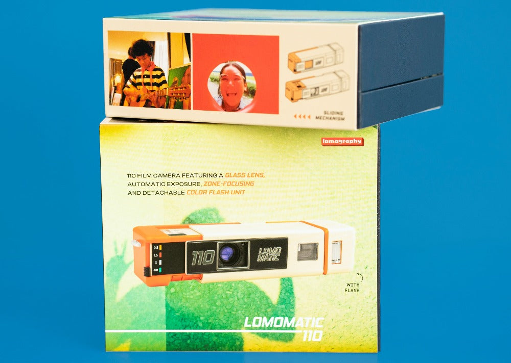 Lomomatic 110 Camera & Flash - Golden Gate Edition